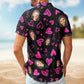 Funny Heart Custom Face Valentine's Day Gift Hawaiian Shirt For Festive Vacations And Beach Parties