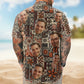 Funny Custom Face Photo Island Tribal Men Hawaiian Shirt For Tropical Holidays And Casual Wear