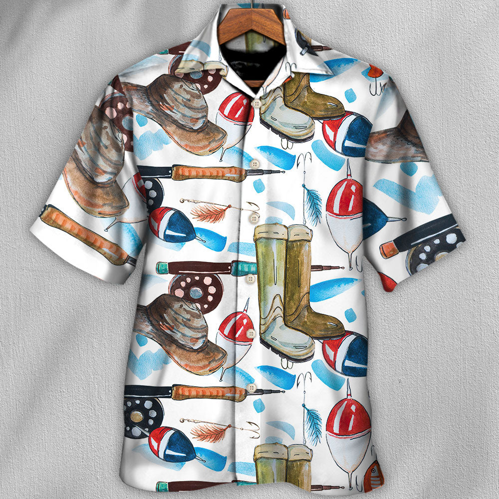 Fishing Hawaiian Shirt For Vacation Days And Relaxed Coastal Outings