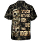 Gothic Skull Graphic Hawaiian Shirt Artwork View For Beach Days