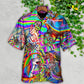 Bohemian Horse Run Hawaiian Shirt For Summer Events And Casual Outdoor Wear