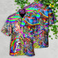Bohemian Horse Run Hawaiian Shirt Design Detail For Beach Days And Holiday Travel