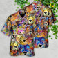Watercolor Dog Memory Hawaiian Shirt Artwork Detail For Resort Trips And Outdoor Activities