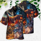 Dog Playful Caterpillar Icy Winter Hawaiian Shirt For Poolside Relaxation And Sunny Getaways