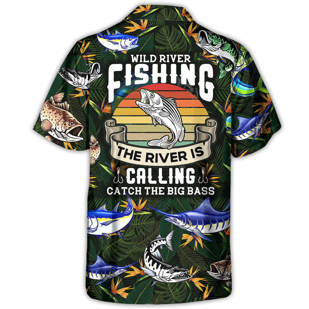 Fishing River Hawaiian Shirt For Sports Fans, Summer Outings, And Relaxed Vacation Wear