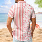 Valentine Personalized Photo Hawaiian Shirt For Summer Vacation, Beach Travel, And Relaxed Casual Everyday Wear