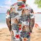 Tropical Funny Aloha Custom Face Photo Pet Hawaiian Shirt For Summer Vacation And Beach Travel