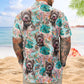 Tropical Funny Aloha Custom Face Photo Pet Hawaiian Shirt For Nature Lovers And Coastal Travel