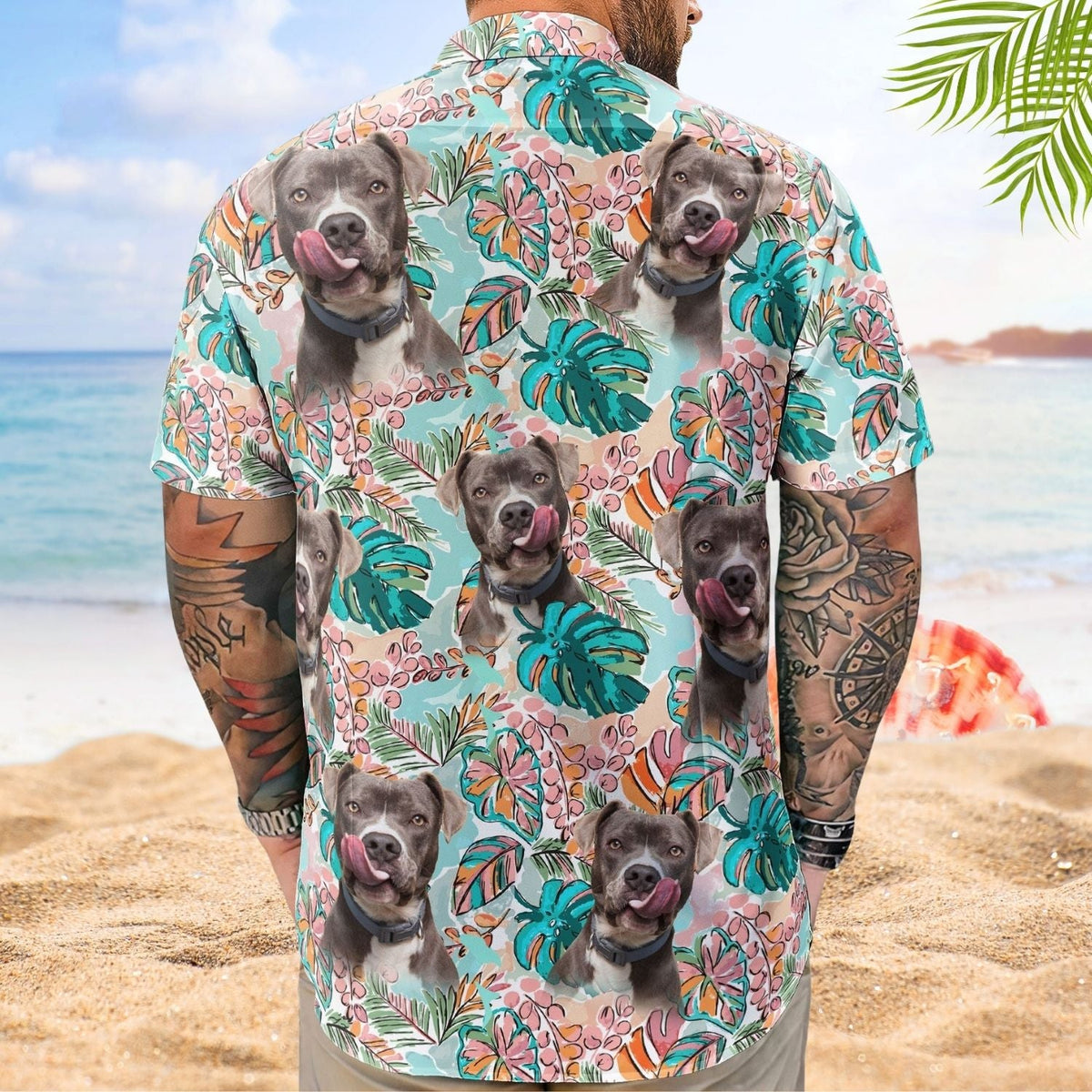 Tropical Funny Aloha Custom Face Photo Pet Hawaiian Shirt For Nature Lovers And Coastal Travel