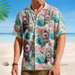 Tropical Funny Aloha Custom Face Photo Pet Hawaiian Shirt For Nature Lovers And Coastal Travel