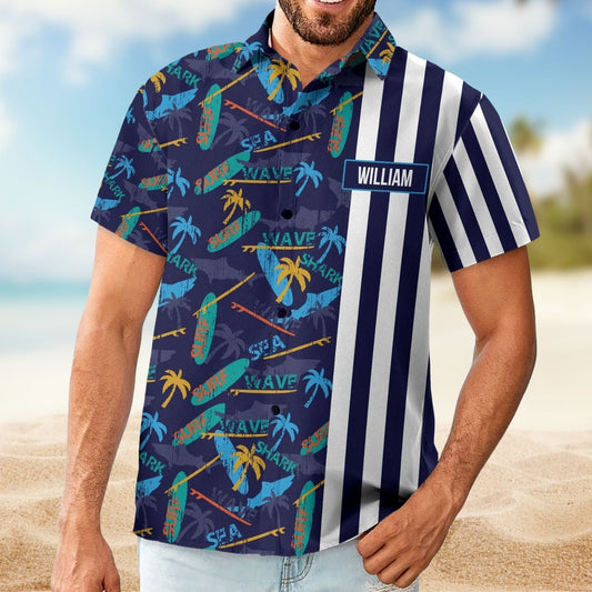 Surf Custom Photo Beach Hawaiian Aloha Surfing Hawaiian Shirt For Personalized Vacation Style And Beach Travel