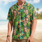 Tropical Kapa Hawaiian Aloha Custom Face Photo Hawaiian Shirt For Coastal Travel And Summer Outings
