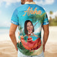 Funny Custom Face Hula Dance Gift Men Hawaiian Shirt For Tropical Holidays, Resort Trips, And Comfortable Summer Outings