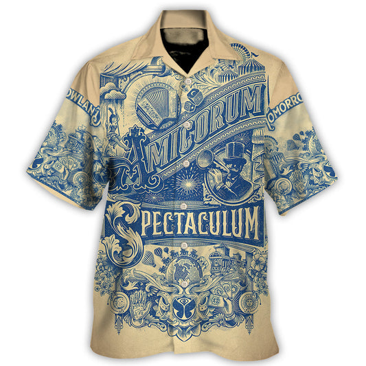 Vintage Music Festival Hawaiian Shirt Artwork View For Coastal Escapes And Resort Style