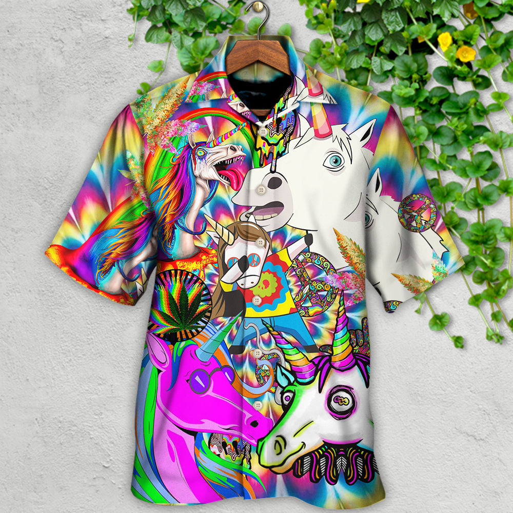 Bohemian Dreamy Unicorn Wonderland Hawaiian Shirt Pattern View For Lightweight Everyday Style