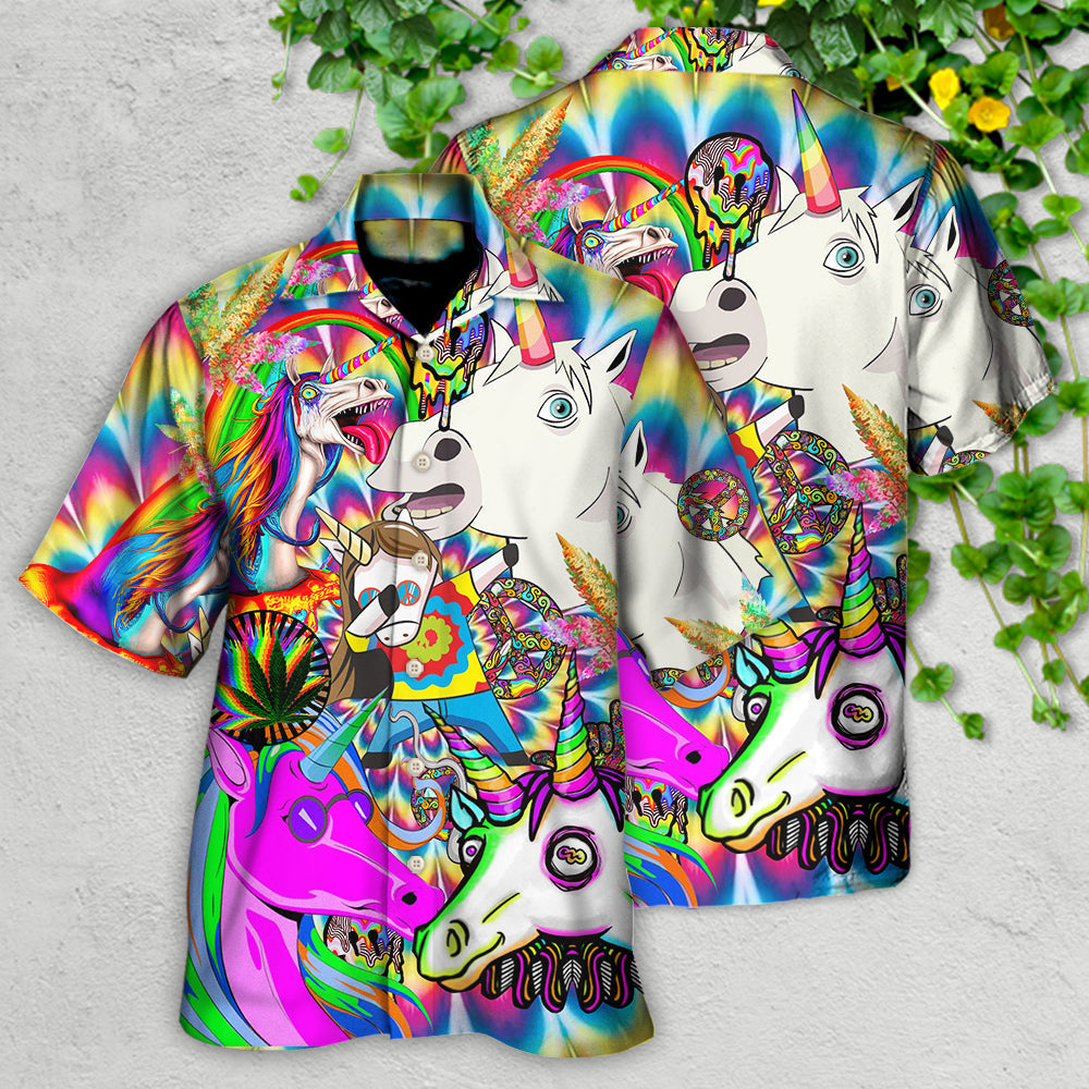 Bohemian Dreamy Unicorn Wonderland Hawaiian Shirt Artwork Detail For Tropical Trips And Casual Outings