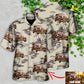 Vintage Car Deserted Island Palm Trees Custom Hawaiian Shirt For Warm Weather Adventures And Everyday Comfort