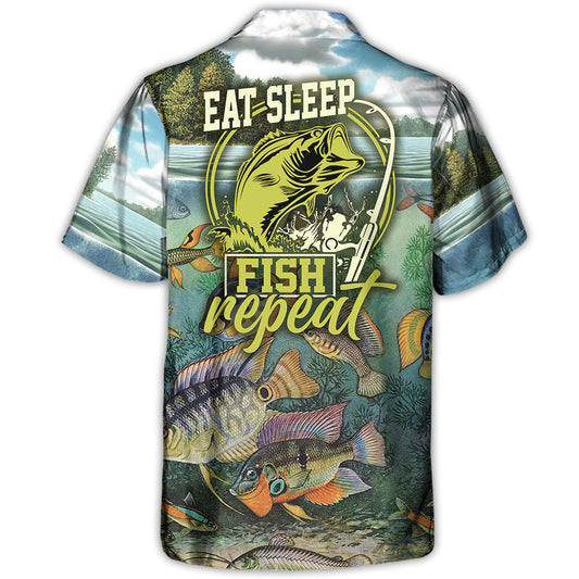 Coastal Fishing Activity Hawaiian Shirt For Active Holidays, Resort Trips, And Warm Weather Gatherings