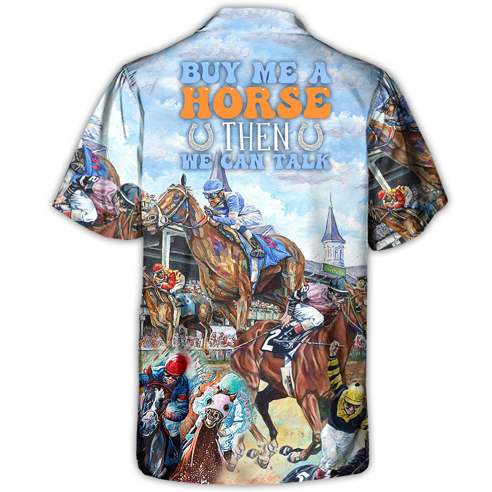 Horse Horseback Riding Buy Talk Hawaiian Shirt Design Detail For Beach Days And Holiday Travel