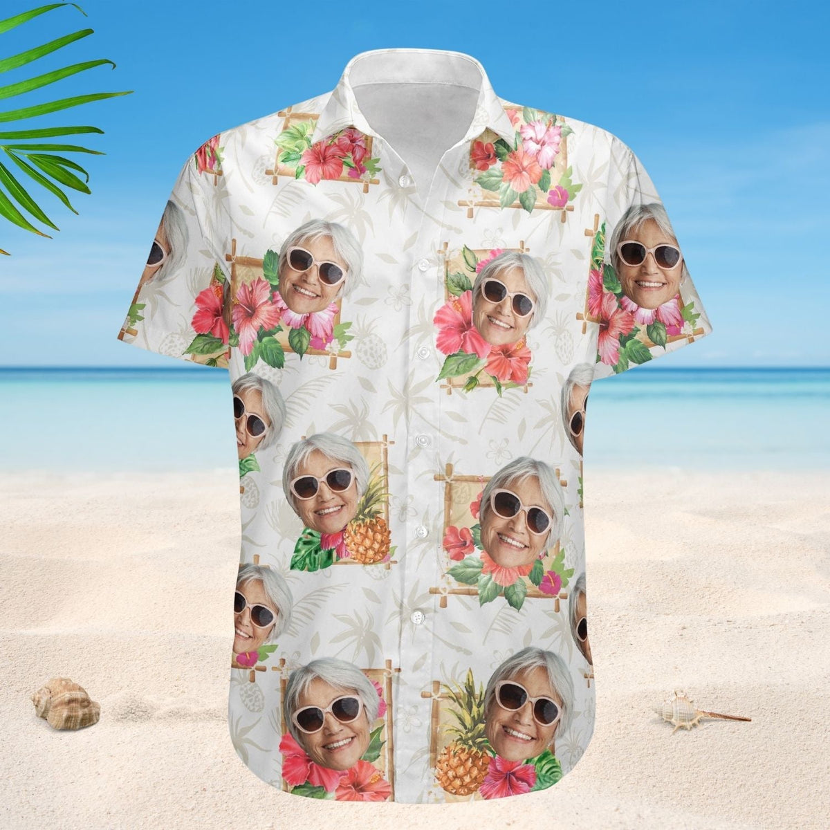 Tropical Grandma Personalized Hawaiian Shirt For Tropical Holidays And Casual Wear