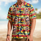 Tropical Sunset Hula Dance Aloha Beach Scene Hawaiian Shirt For Nature Lovers And Coastal Travel