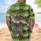 Happy Fish Personalized Fishing Aloha Custom Photo Hawaiian Shirt For Warm Weather Events And Casual Wear