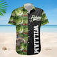 Happy Fish Personalized Fishing Aloha Custom Photo Hawaiian Shirt For Warm Weather Events And Casual Wear