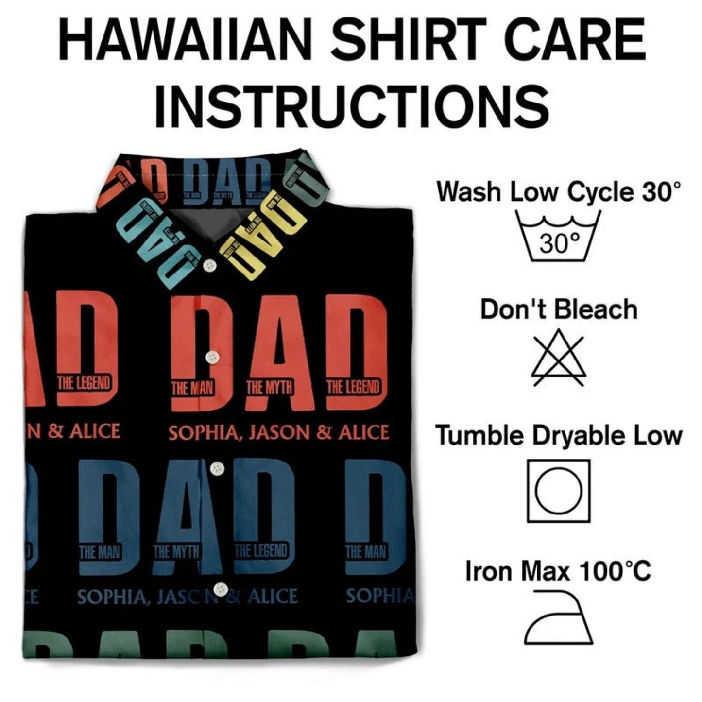 Custom Photo Gift Father Dad Man Myth Hawaiian Shirt For Coastal Travel And Summer Outings