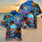 Ocean Skull Hawaiian Shirt For Island Trips Summer Gatherings And Comfortable Daily Wear
