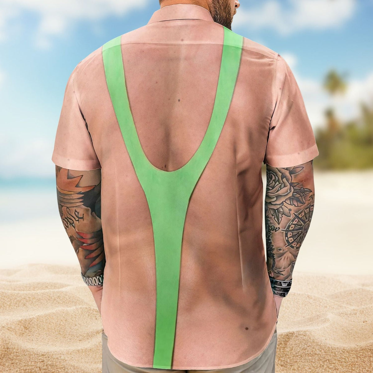Funny Men's Sling Swimsuit Ugly Personalized Hawaiian Shirt For Personalized Vacation Style And Beach Travel
