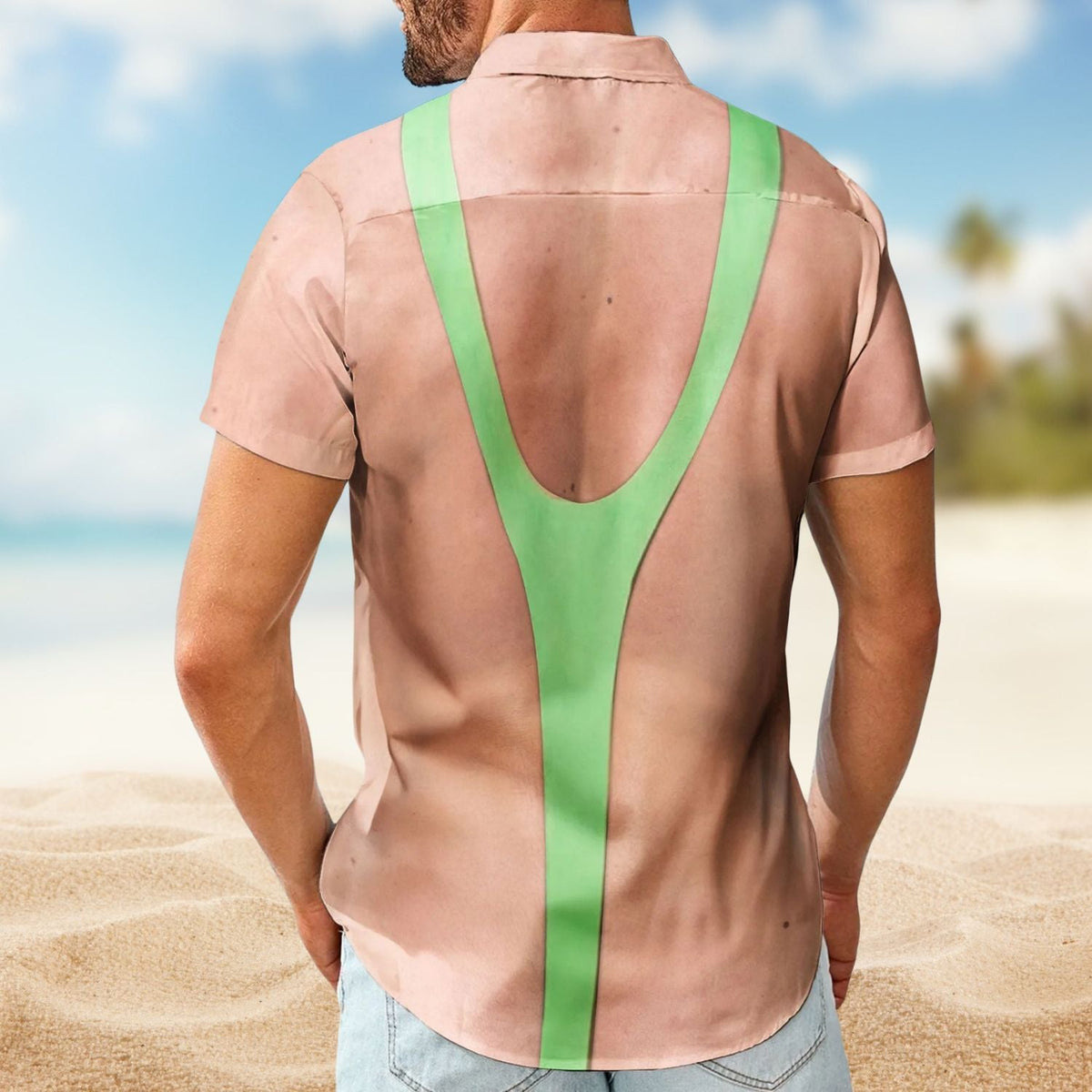 Funny Men's Sling Swimsuit Ugly Personalized Hawaiian Shirt For Personalized Vacation Style And Beach Travel