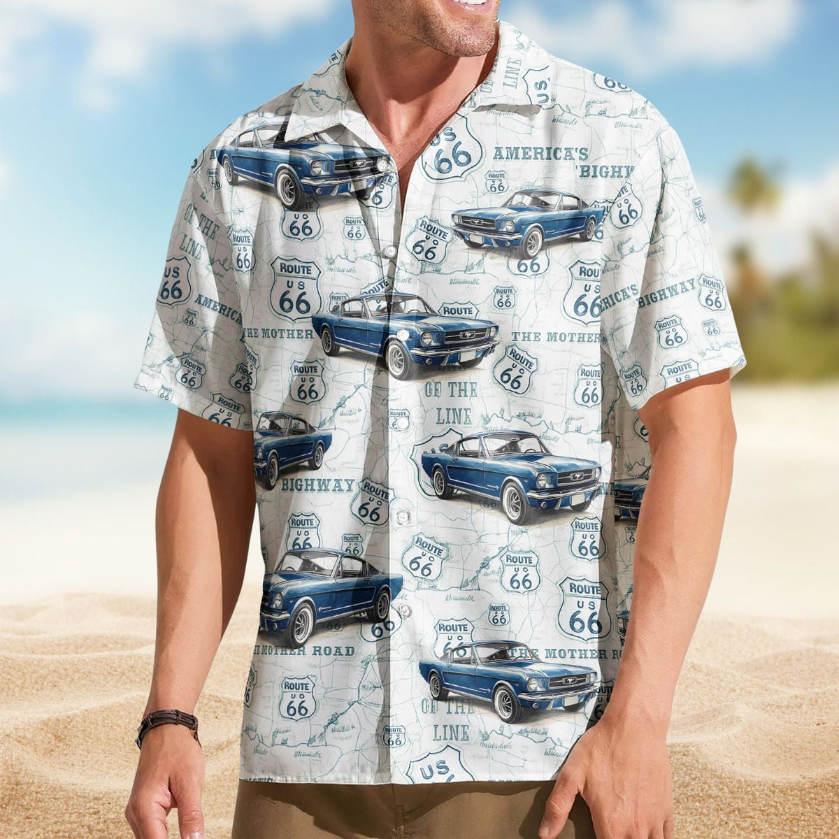 Classic Car Summer Vibes Personalized Hawaiian Shirt For Personalized Vacation Style And Beach Travel