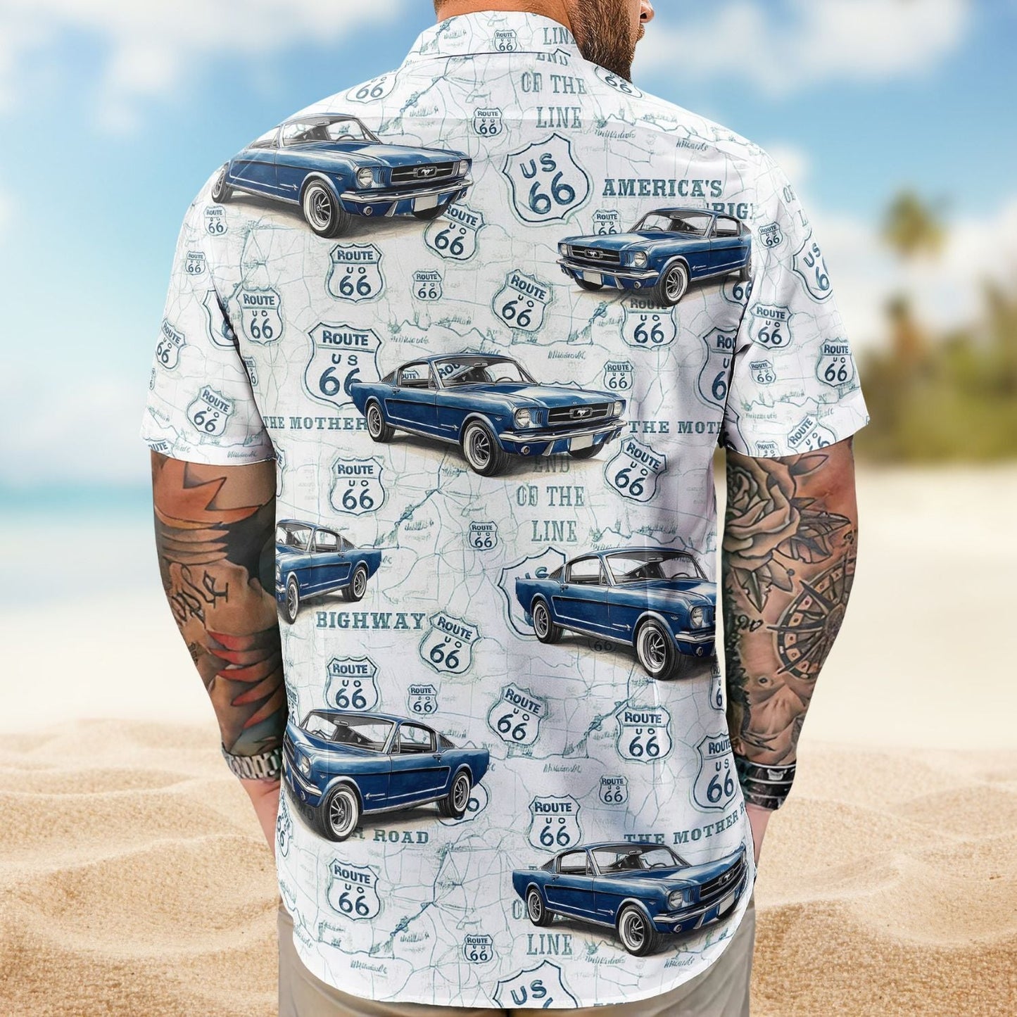 Classic Car Summer Vibes Personalized Hawaiian Shirt For Personalized Vacation Style And Beach Travel