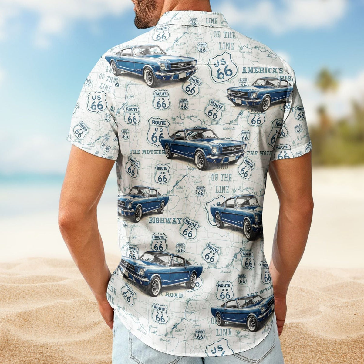 Classic Car Summer Vibes Personalized Hawaiian Shirt For Personalized Vacation Style And Beach Travel