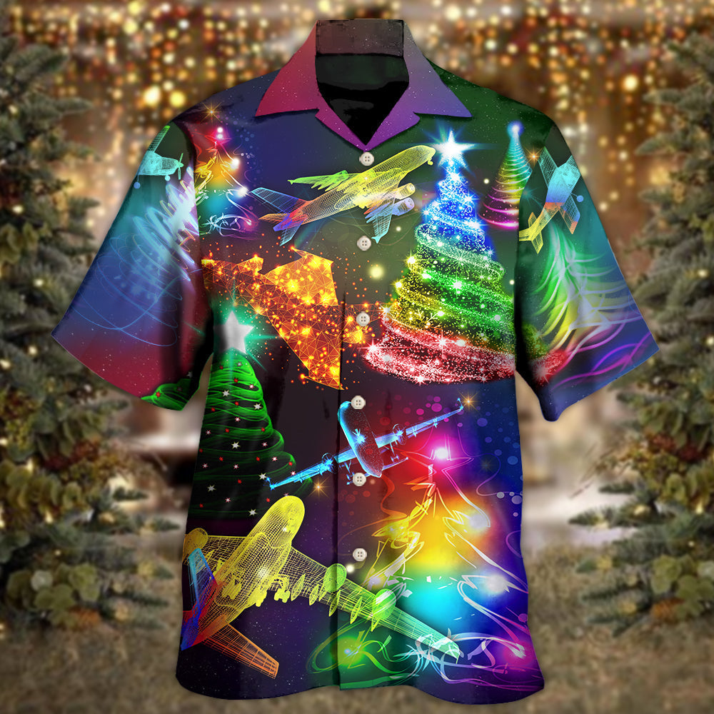 Happy Combat Aircraft Christmas Everything Hawaiian Shirt For Warm Weather Adventures And Everyday Comfort