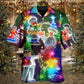 Happy Chef Christmas Everything Hawaiian Shirt Artwork Detail For Tropical Trips And Casual Outings