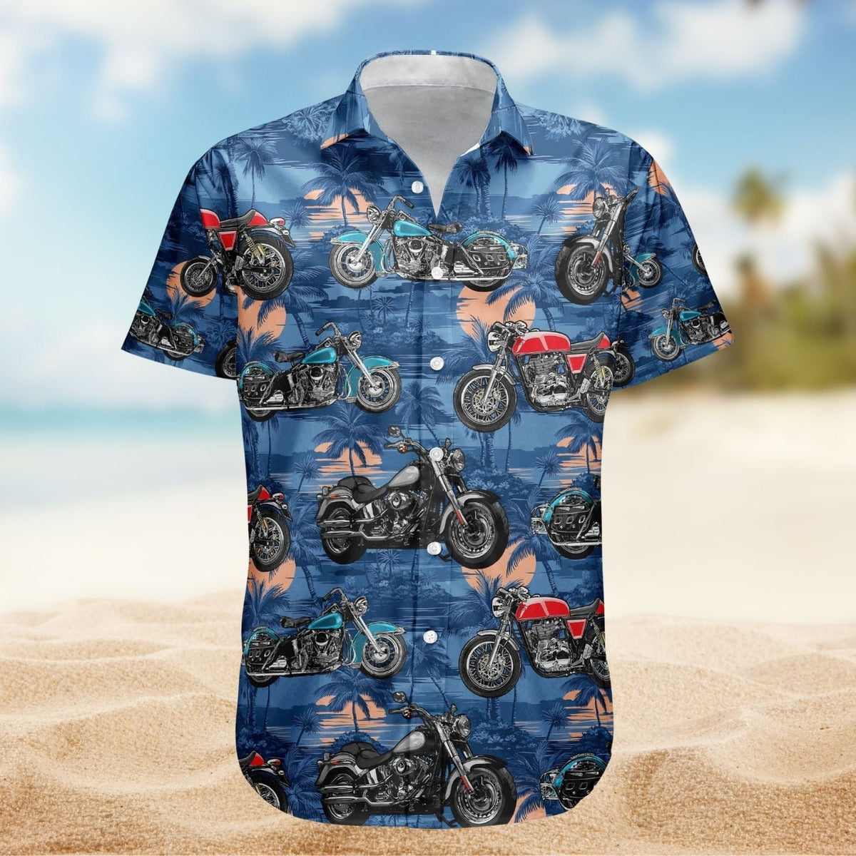 Vintage Bicycle Personalized Aloha Custom Bikes Photo Hawaiian Shirt For Personalized Vacation Style And Beach Travel