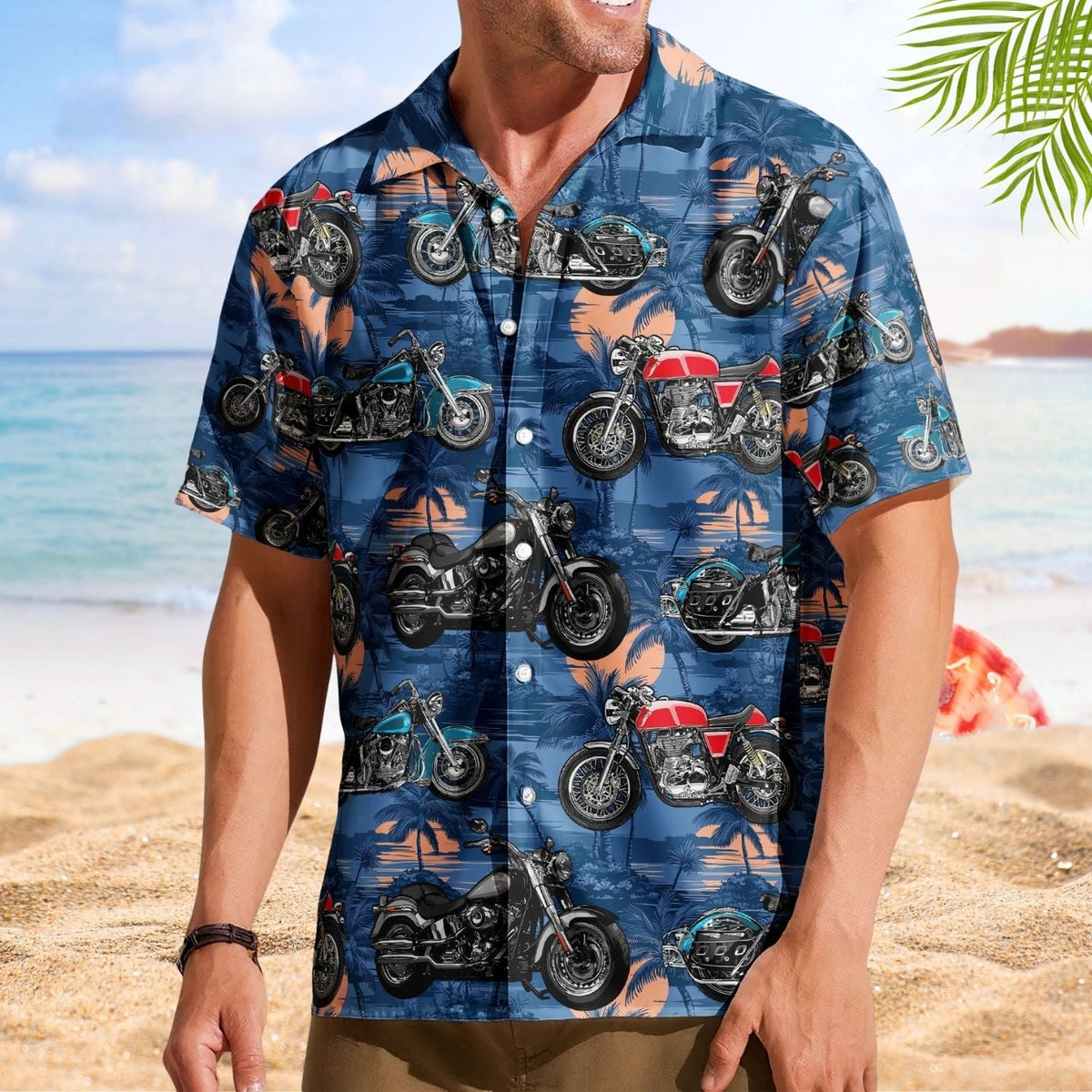 Vintage Bicycle Personalized Aloha Custom Bikes Photo Hawaiian Shirt For Personalized Vacation Style And Beach Travel