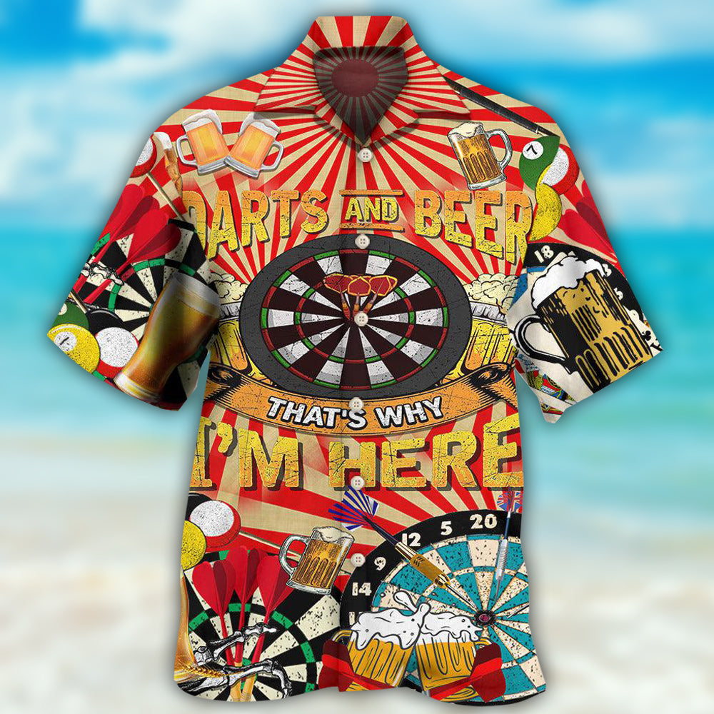 Funny Vintage Darts Beer Hawaiian Shirt For Warm Weather Adventures And Everyday Comfort