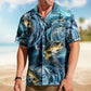 Fish Fishing Bass Whirlpool Ocean Aloha Men Hawaiian Shirt For Ocean Lovers And Coastal Travel