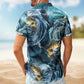 Fish Fishing Bass Whirlpool Ocean Aloha Men Hawaiian Shirt For Ocean Lovers And Coastal Travel