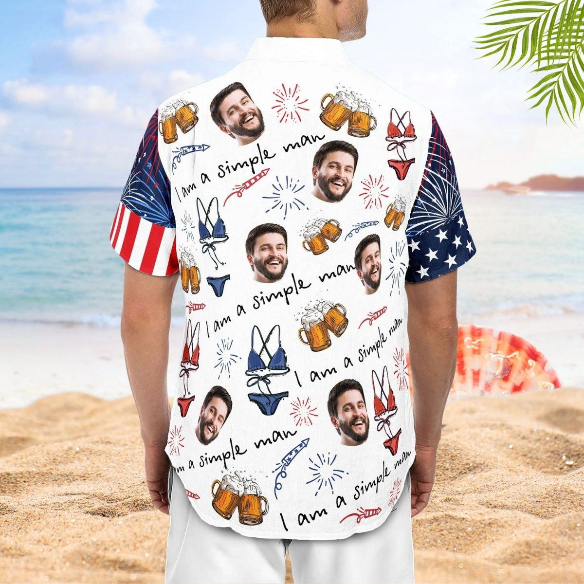 Custom Photo Aloha Am Simple Man Personalized Hawaiian Shirt For Personalized Vacation Style And Beach Travel