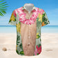 Funny Tropical Floral Novelty Vacation Big Belly Hawaiian Shirt For Nature Lovers And Coastal Travel