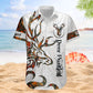 Deer Personalized Hunting Aloha Camo Realtree Custom Hawaiian Shirt For Personalized Vacation Style And Beach Travel