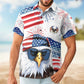 Patriotic American Dad Grandpa Papa Personalized Back Hawaiian Shirt For Personalized Vacation Style And Beach Travel