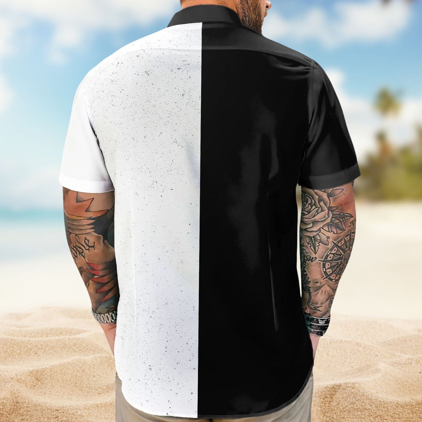 Retro Car Custom Photo Muscle Men Husband Hawaiian Shirt For Beach Days And Outdoor Gatherings