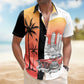 Retro Car Custom Photo Muscle Men Husband Hawaiian Shirt For Beach Days And Outdoor Gatherings