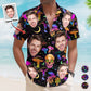 Magical Mushroom Personalized Aloha Skull Gift Men Hawaiian Shirt For Summer Vacation And Beach Travel