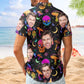 Magical Mushroom Personalized Aloha Skull Gift Men Hawaiian Shirt For Summer Vacation And Beach Travel