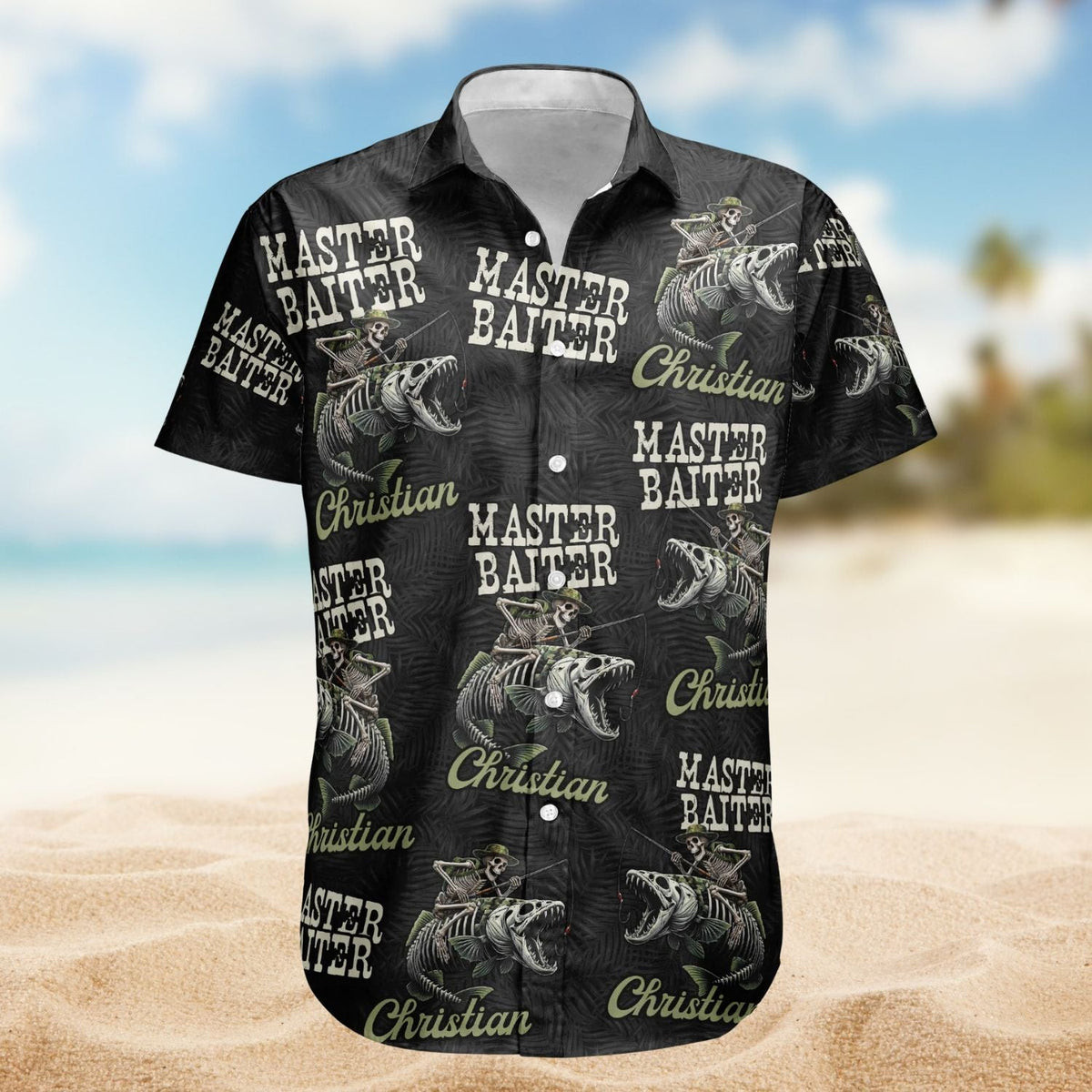 Funny Master Baiter Fishing Theme Personalized Hawaiian Shirt For Personalized Vacation Style And Beach Travel